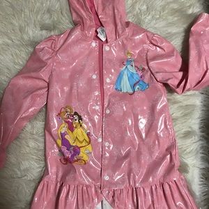 Girl Disney princess pink rain coat